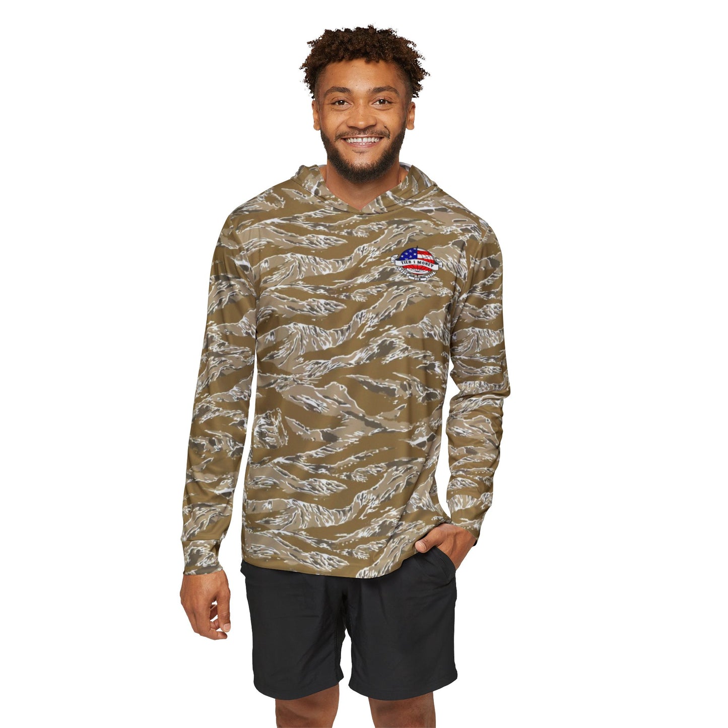 Hooded Tan Tiger Range Shirt