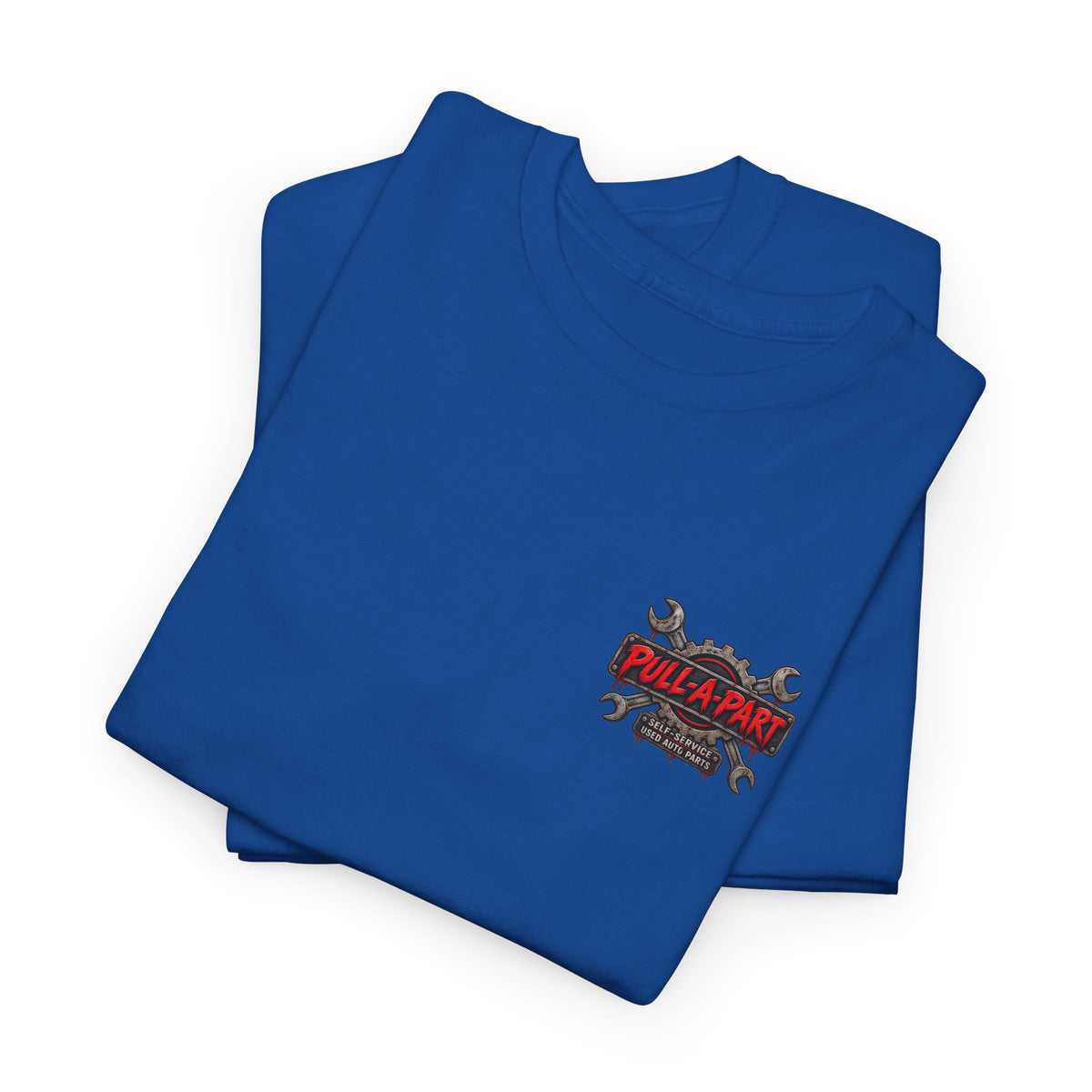 Pull-A-Part Halloween T-Shirt — Pumpkin Head Mechanic 'Good Cards Don't Die, They Get Reused'
