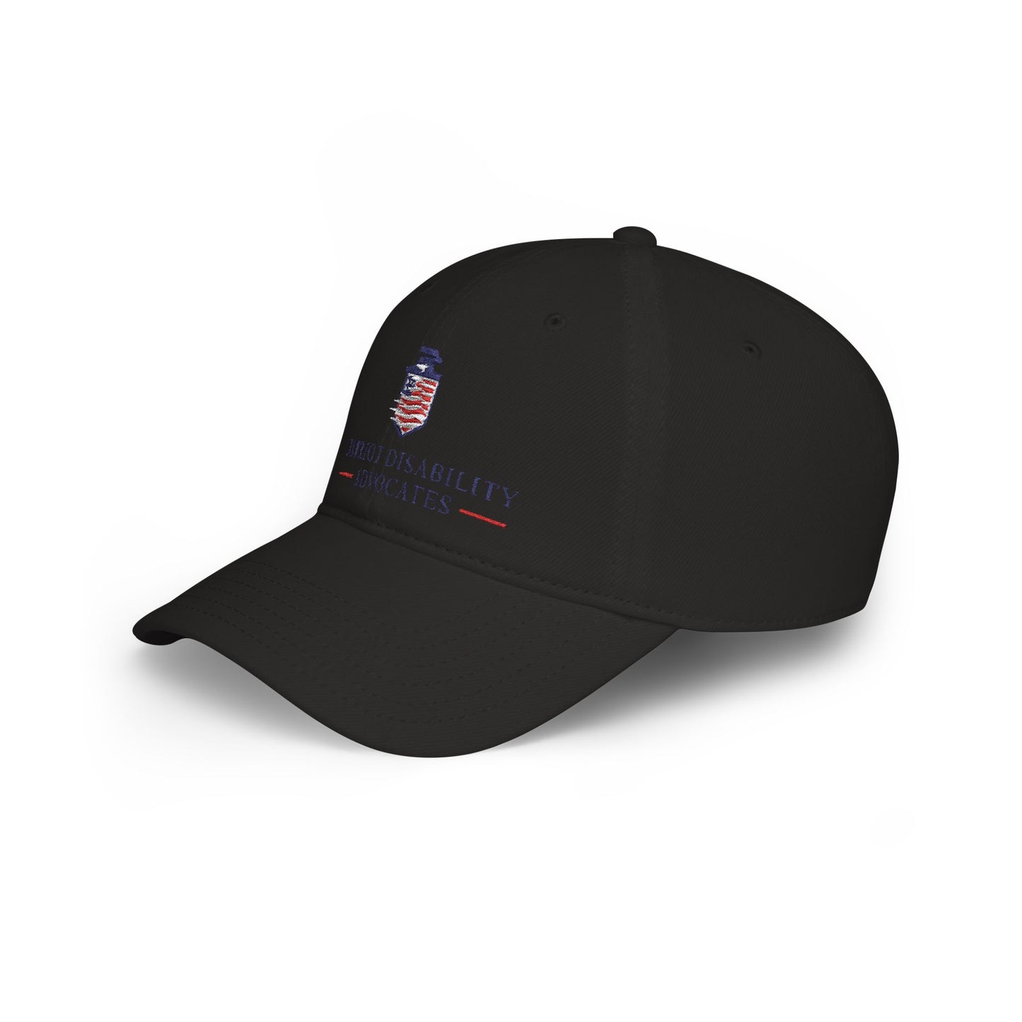 PDA — American Flag Shield Low Profile Baseball Hat