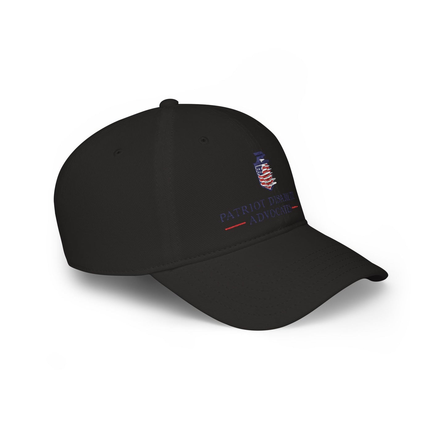 PDA — American Flag Shield Low Profile Baseball Hat