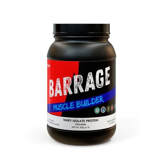 Barrage Whey Isolate Protein Supplement (907g, 2lb)