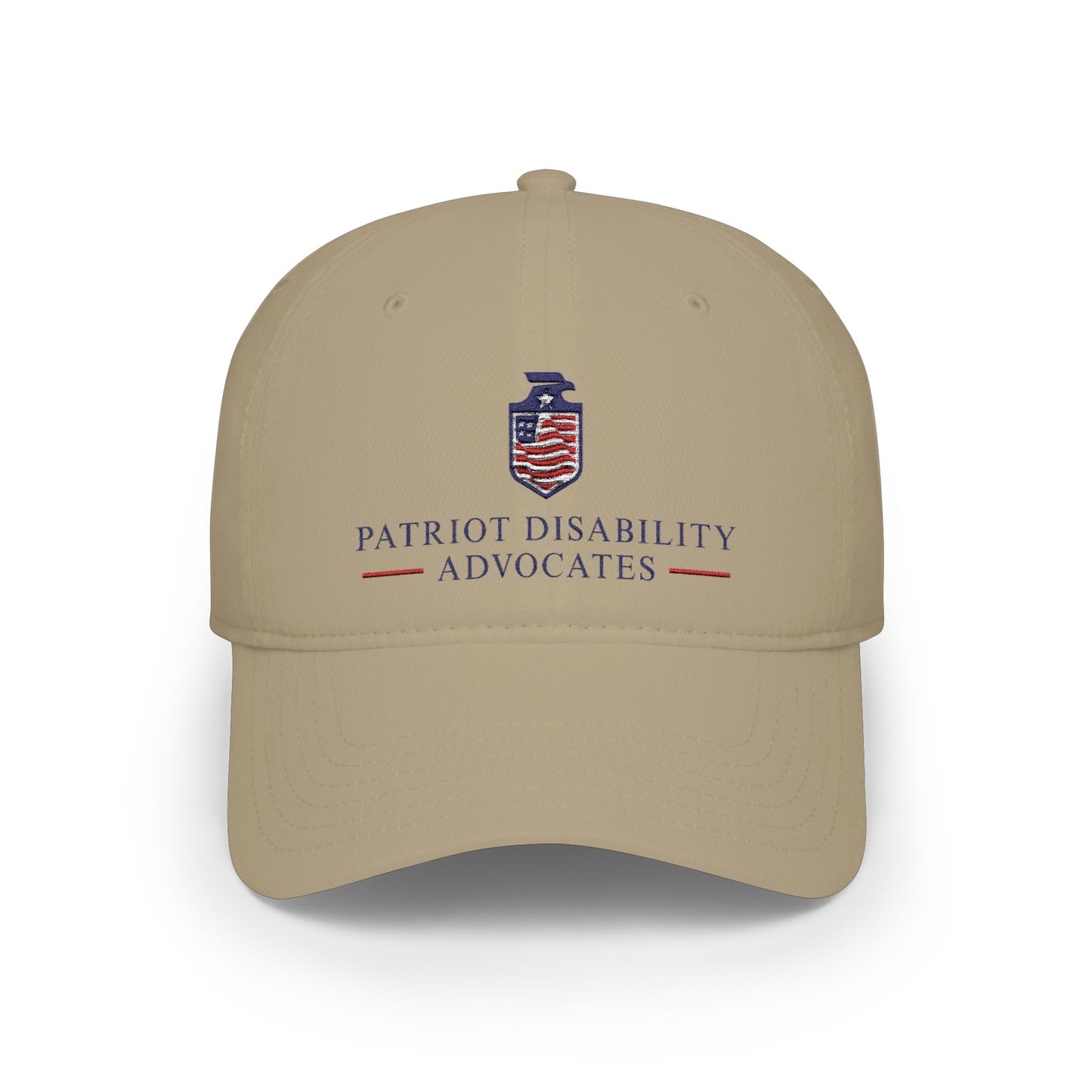 PDA — American Flag Shield Low Profile Baseball Hat
