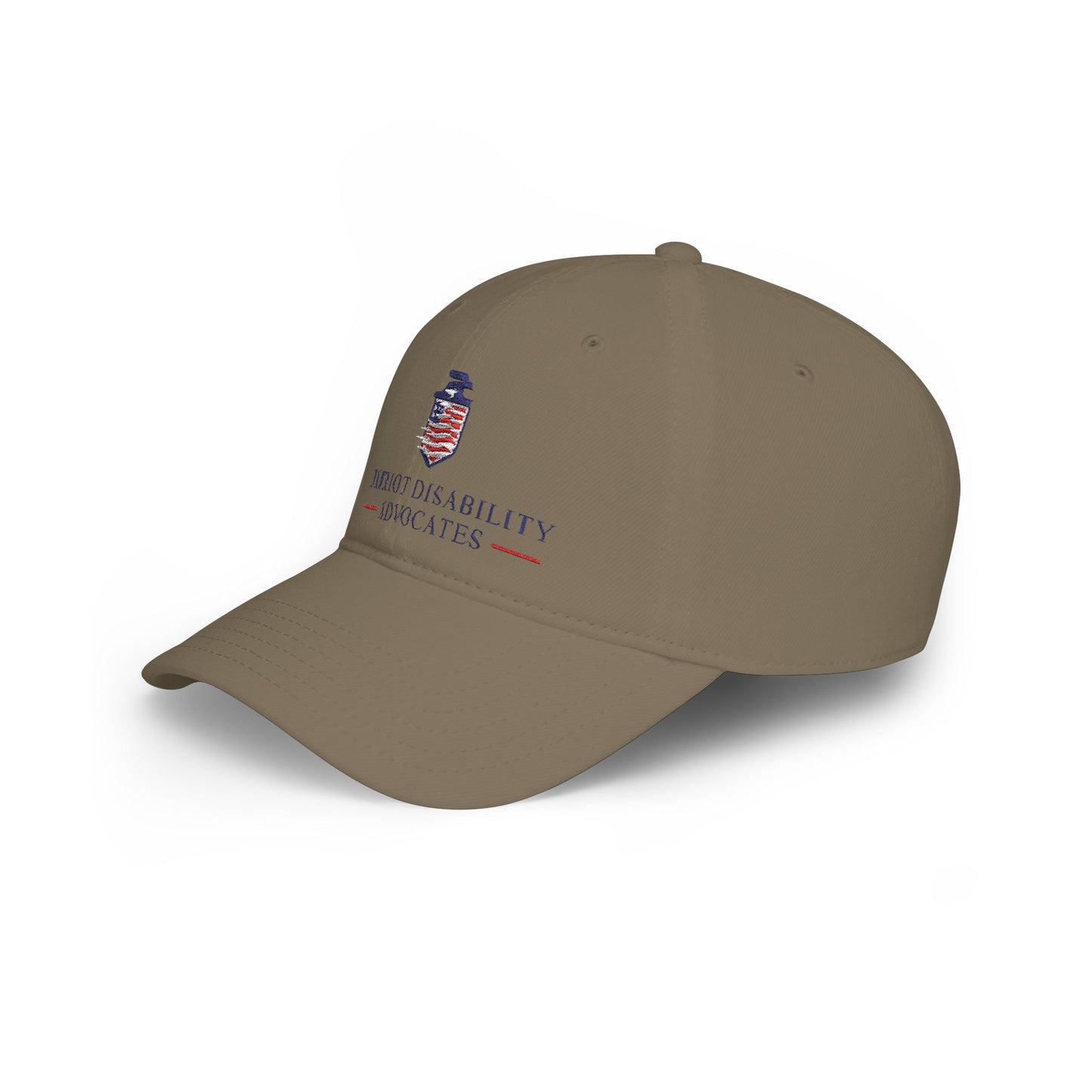 PDA — American Flag Shield Low Profile Baseball Hat