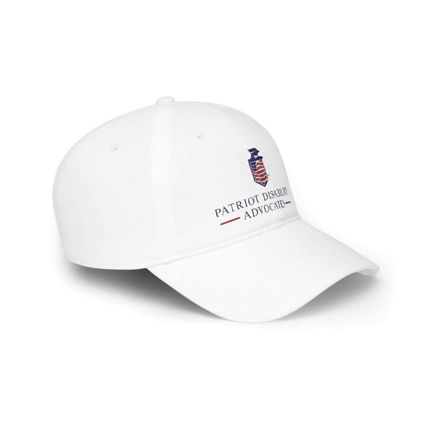 PDA — American Flag Shield Low Profile Baseball Hat