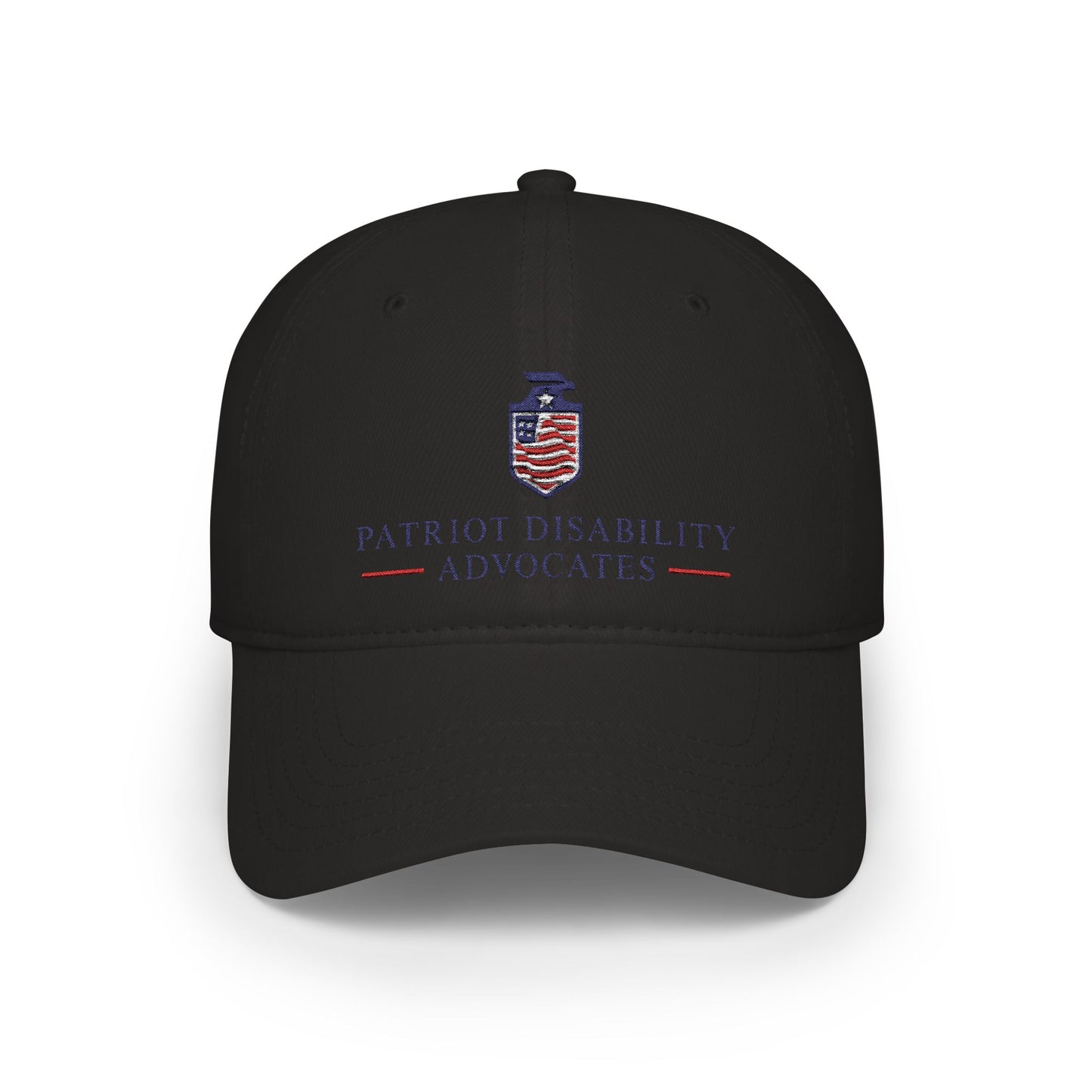 PDA — American Flag Shield Low Profile Baseball Hat