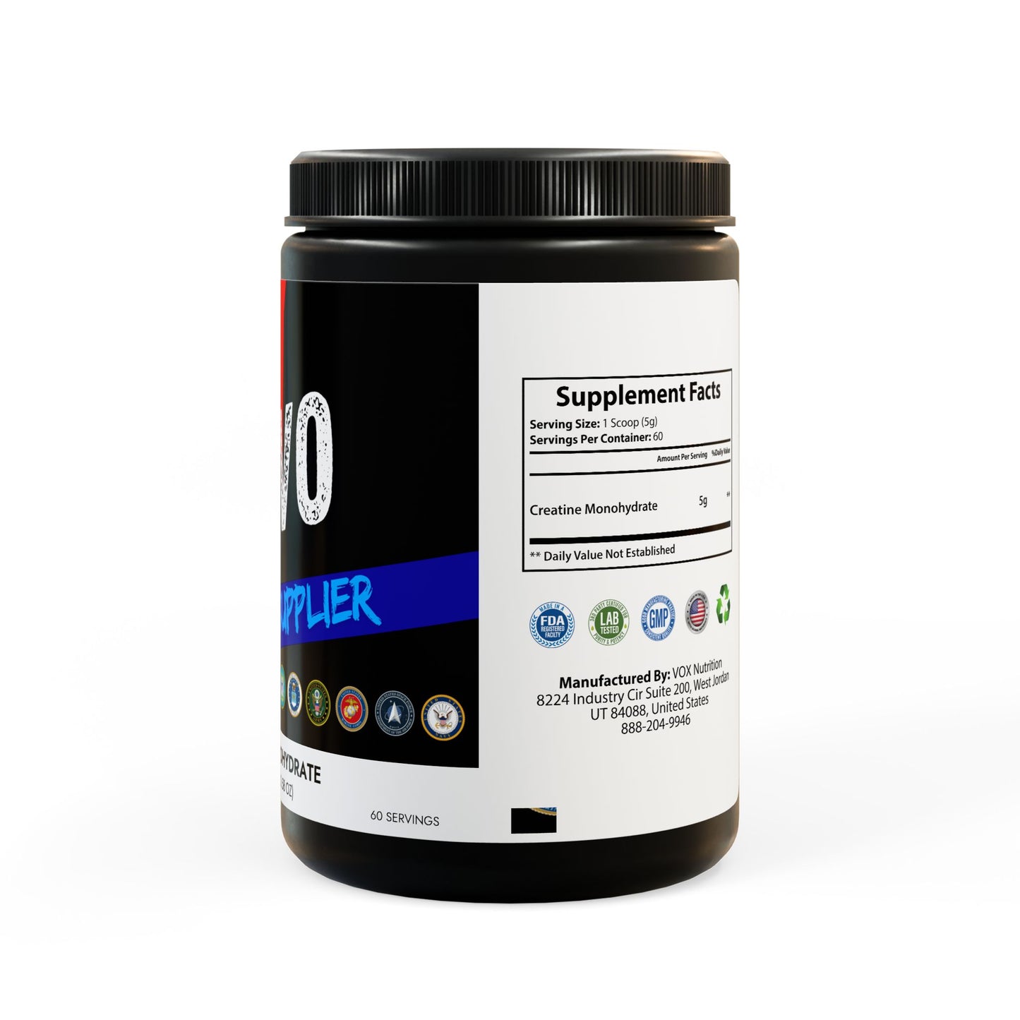 Creatine Monohydrate Supplement (300g, 10.58oz)