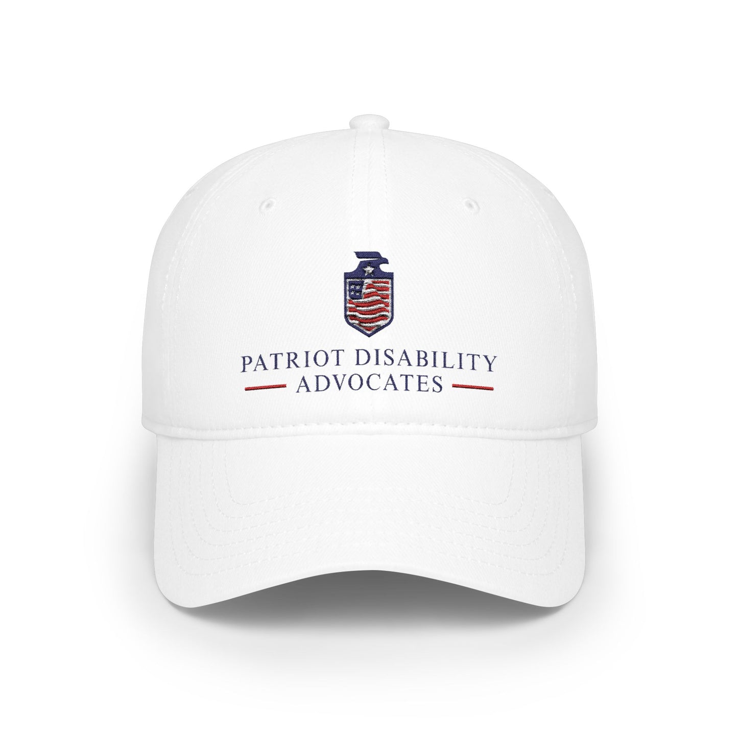 PDA — American Flag Shield Low Profile Baseball Hat
