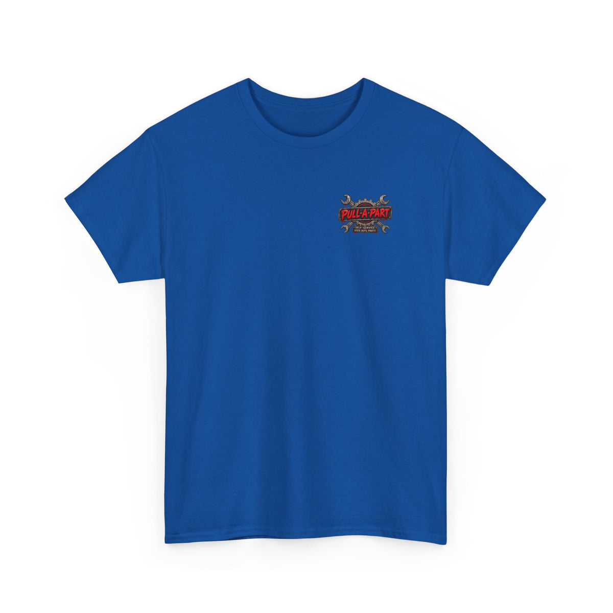 Pull-A-Part Halloween T-Shirt — Pumpkin Head Mechanic 'Good Cards Don't Die, They Get Reused'